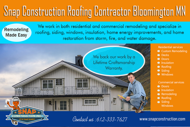 Snap Construction roofing contractor bloomington mn