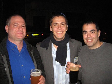 Dan Perach, Gab Goldenberg and Olivier Amar sharing a drink after SphinnCon. Dan Perach, Gab Goldenberg and Olivier Amar sharing a drink after SphinnCon.