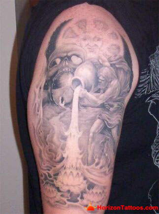 A nice Aquarius Tattoo more found at A nice Aquarius Tattoo more found at