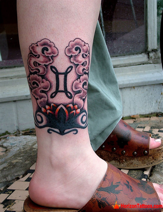 Cool Gemini Tattoo Design more at http://www.HorizonTattoos.com