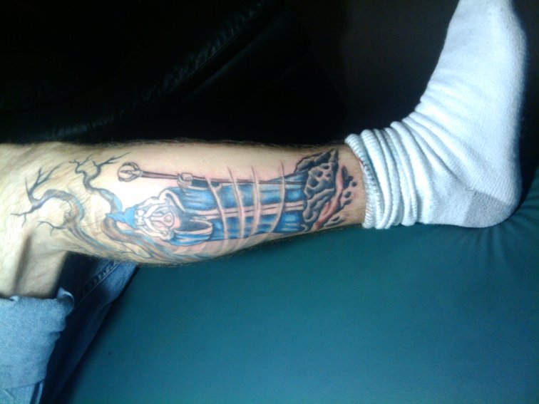 my brothers tattoo is coming right along