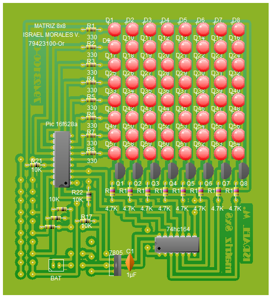 UNA MATRIZ CON LEDS una matriz con leds: