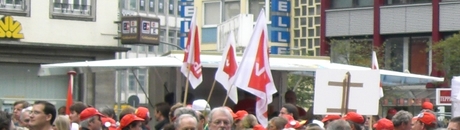 Kurt Beck beim Wahlkampf in Siegen / Schleichwerbung für Krombacher