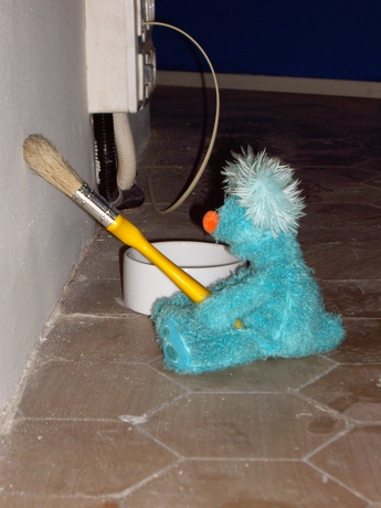 pintando la oficina