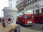 Pret and a bus