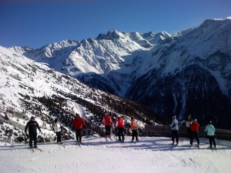 Skiing Slden Austria