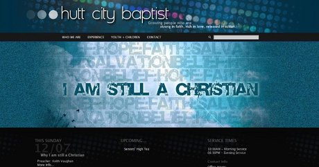 Website design for Hutt City Baptist Church. Handcoded in PHP and CSS for...