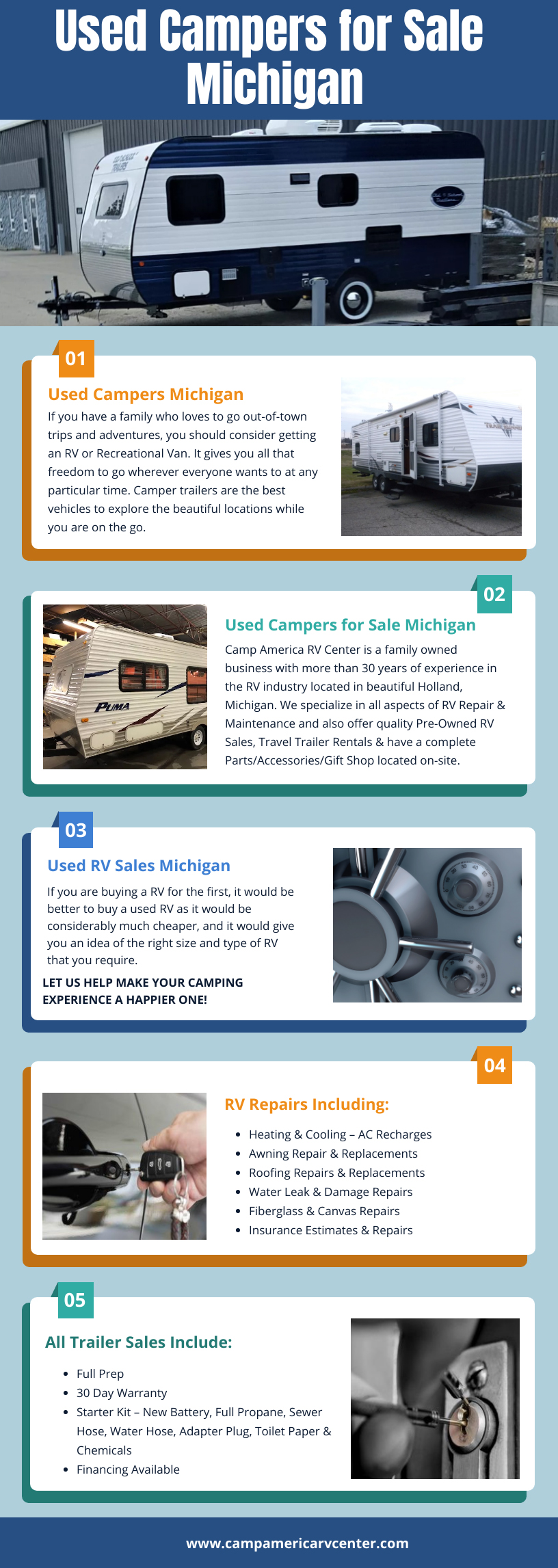 Used Trailers For Sale Michigan Camp America RV Center