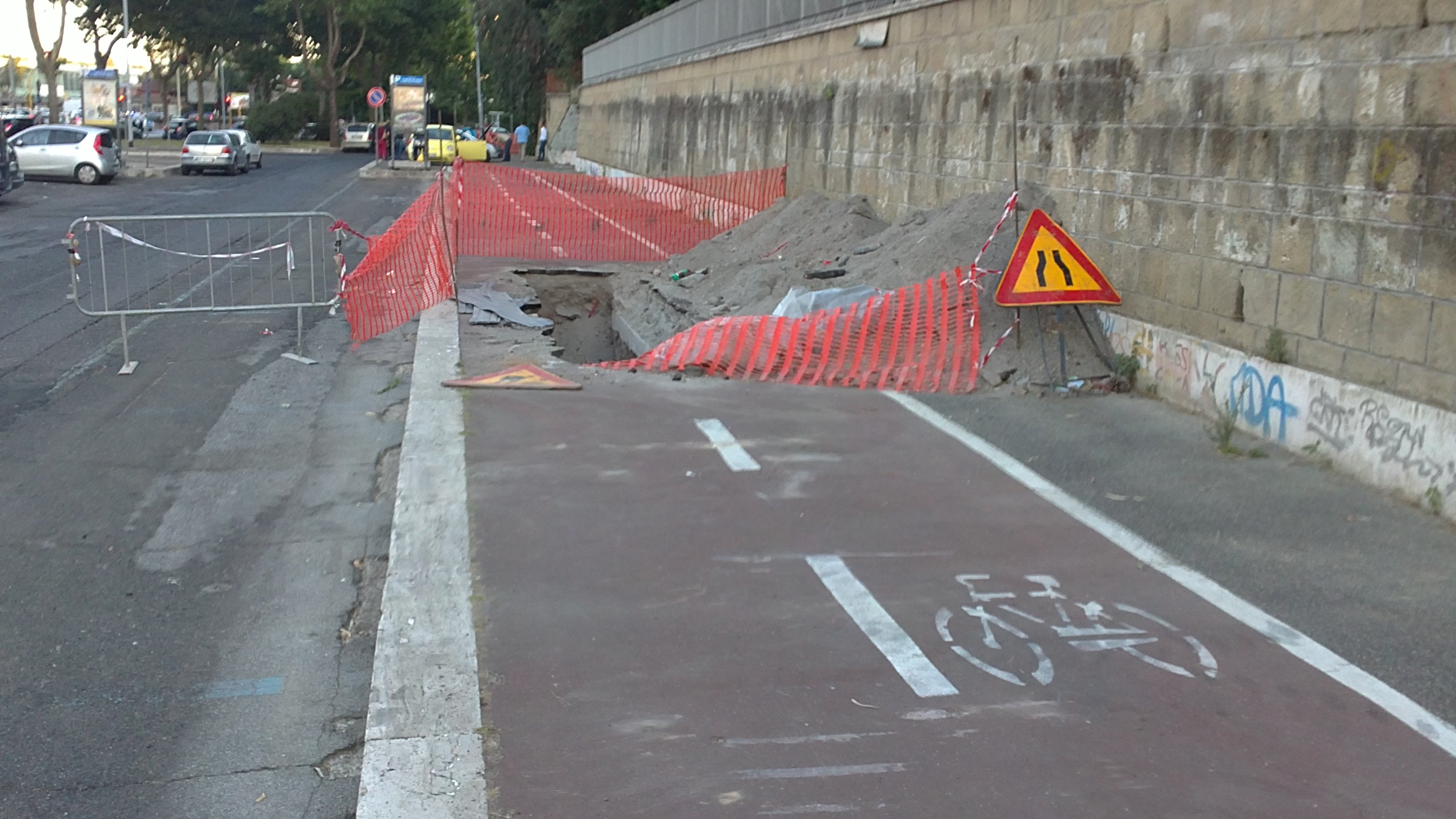 cycleway with some obstacles