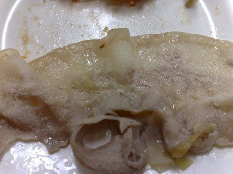 燙好的肉片