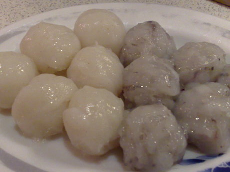 墨魚丸和蝦丸