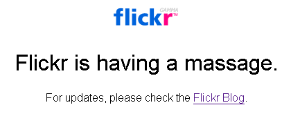 Flickr Downtime