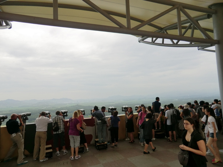 The viewpoint at the edge of the DMZ, as close as we were allowed to take pictures