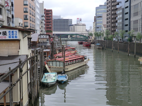 A canal or smaller river in Tokyo
