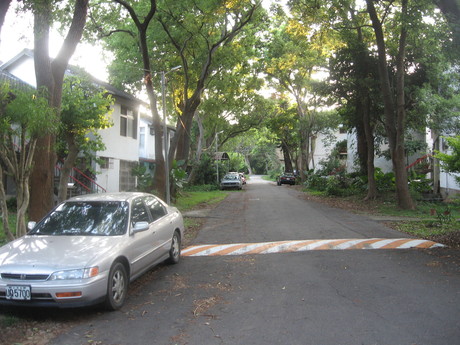 Apparently residential street at Donghai University