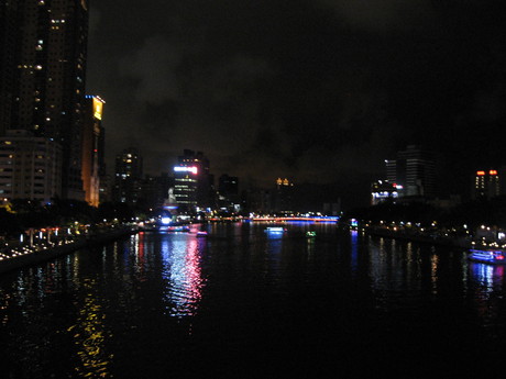 The Love River at night