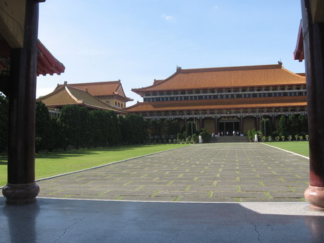 The main hall at Foguangshan Monastery