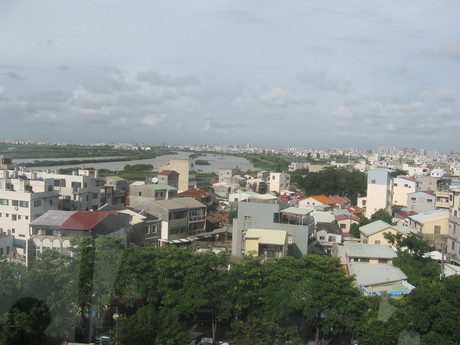View from the tower at Anping Fort