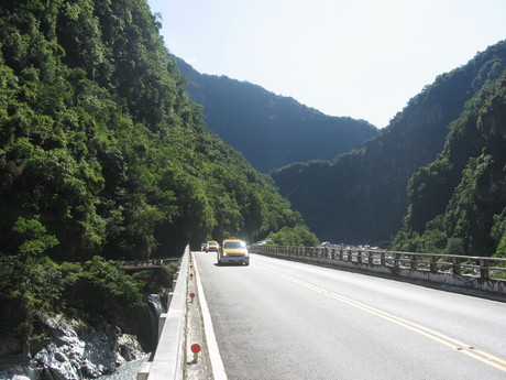 Part of the main road in Taroko