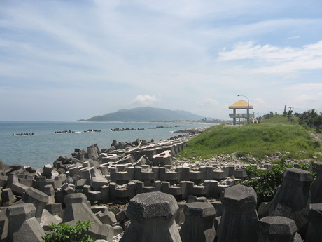 Part of the waterfront in Hualien
