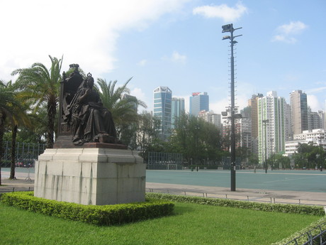 The statue of Queen Victoria in Victoria Park