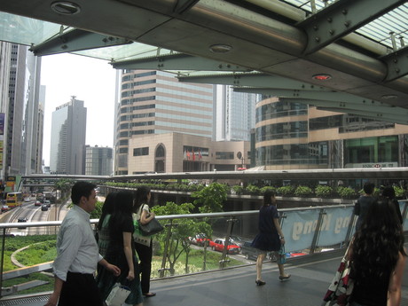 A raised walkway in Central