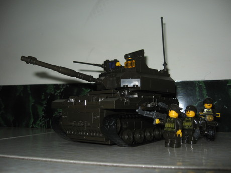 The assembled tank