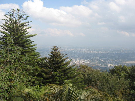 View from Doi Suthep, unfortunately somewhat cloudy