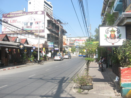 Street in the touristy part of Chiang Mai