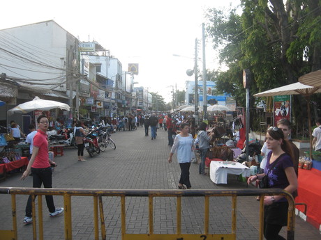 The weekend walking street market