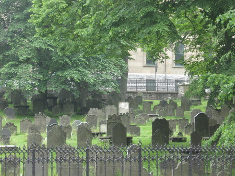 This is the older graveyard in the downtown area.