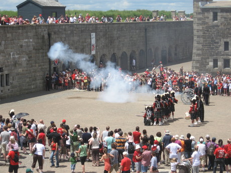 The Canada Day firing squad at the Citadel.