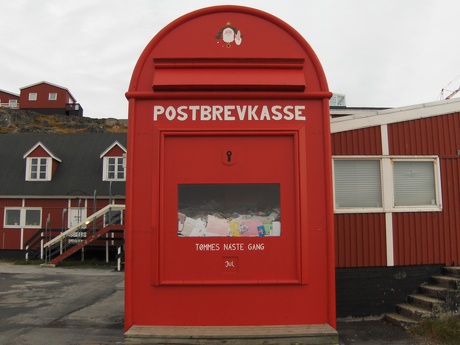 Billede af Julemandens postkasse i Nuuk.