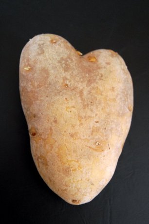 Hjerteformet kartoffel