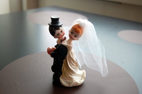 Kransekagefigurerne fra bryllupskagen Kransekagefigurerne fra bryllupskagen